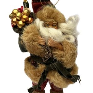 12 Papa noel para colgar 19 cms.