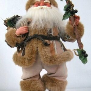 Papa Noel musical crema 38 cms
