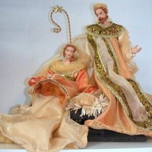 Nacimiento – Belén de Navidad salmón y oro