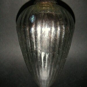 3 Bolas de cristal gallonada plata 20 cms