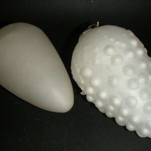 4 Bolas de cristal translúcido blanco 20 cms