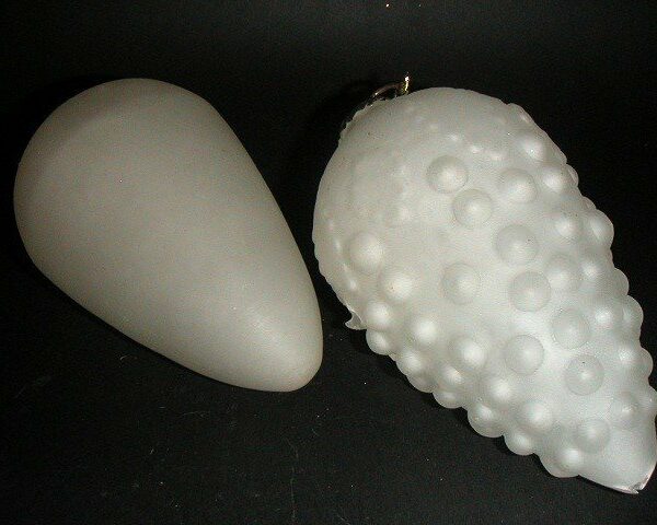 4 Bolas de cristal translúcido blanco 20 cms