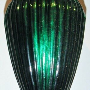 3 Bolas de cristal gallonada verde 20 cms