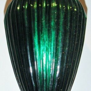 3 Bolas de cristal gallonada verde 20 cms