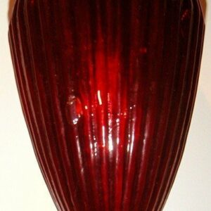3 Bolas de cristal gallonada roja 20 cms c/3 uds