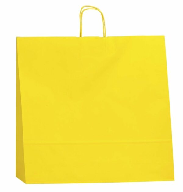 Bolsa de papel con asa retorcida, 25x11x24 paquete de 50 uds