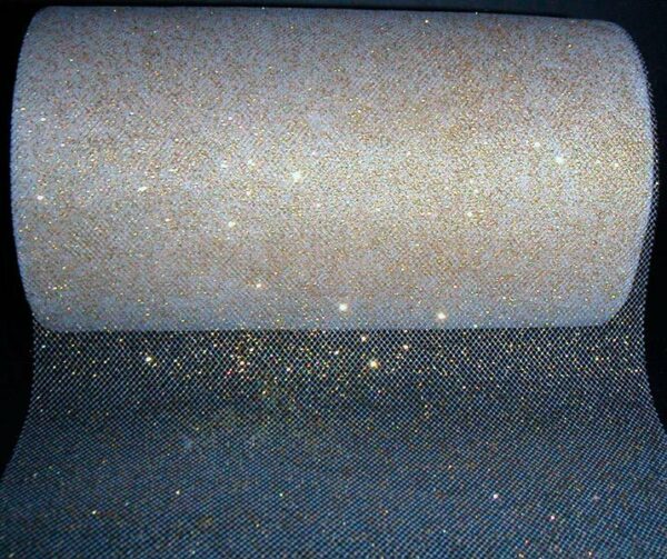 Tul con glitter 15 cms x 40 m