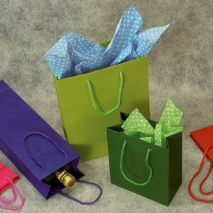 Bolsa de papel semilujo, 22x29x10 cms. C/12 uds