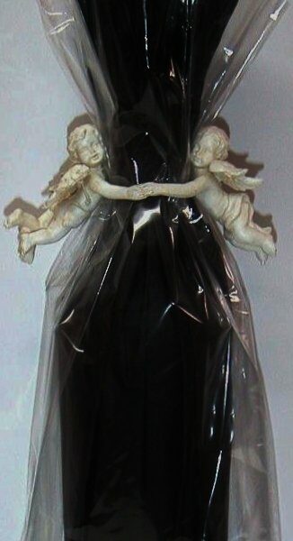 2 Aros con angelitos para decorar botellas