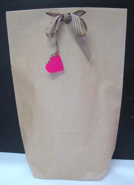 Bolsas Kraft Personalizadas A Color 50 Piezas 12x22.5