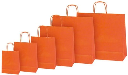 25 Bolsas de papel, 54x14x45. Varios colores