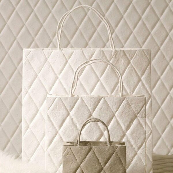 Bolsa capitoné. 28x28x10 BLANCO