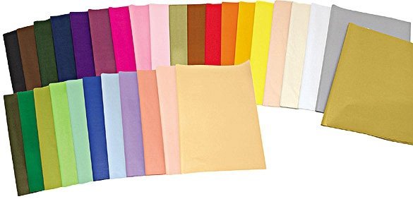 25 Hojas de papel de seda Gama especial