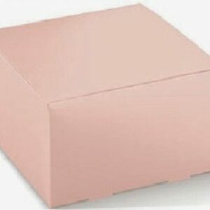 Caja de regalo práctica rosa 31x31x7 cms c/5 uds