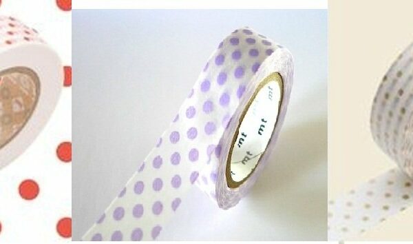 Washi tape Big dots 15MMX10M. Varios colores