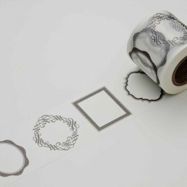 washi tape. Silver frame 50mmx10m