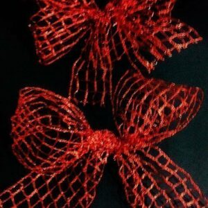 Cinta malla roja. Varios anchos