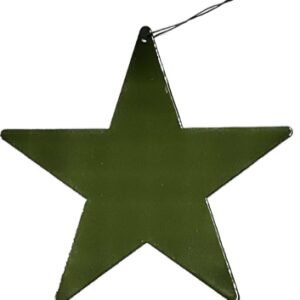 9 Estrellas metal verde