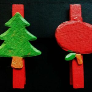 12 Pinzas navideñas