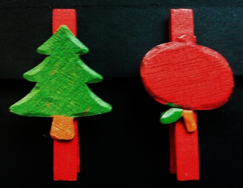 12 Pinzas navideñas