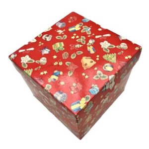 5 Cajas de regalo, navideña fondo+tapa