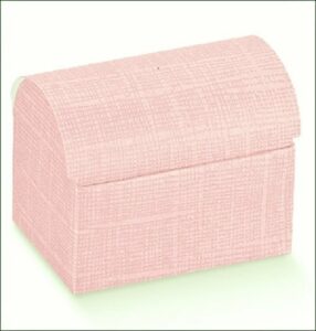 Caja de regalo baúl rosa 10x7x7.5 cms C/10 uds