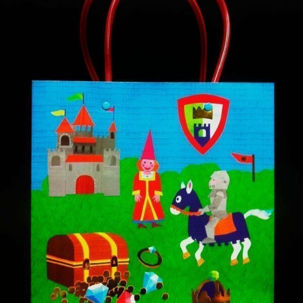 5 Bolsas de pape Princesas y Caballeros 18x8x18