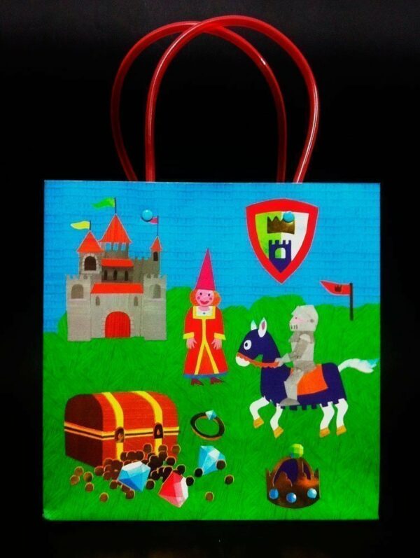 5 Bolsas de pape Princesas y Caballeros 18x8x18