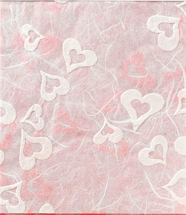 Papel corazones 70x100 C/2 uds