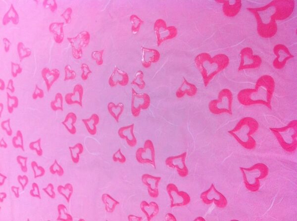 Papel corazones 70x100 C/2 uds