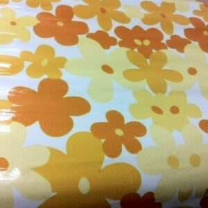 Papel adhesivo flor amarilla 80×110 cms