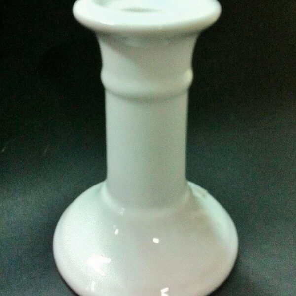 Candelabro cerámica blanca 11 cms