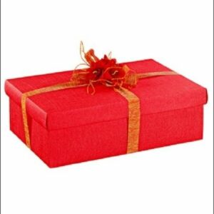 10 Cajas de regalo de cartón en color rojo. Mod. fondo+tapa, 16.5x11x4 cms