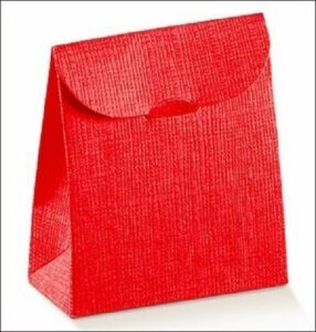 Caja de regalo con solapa, rojo 11.5x18x5.5 C/10 uds.