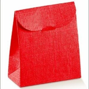 Caja de regalo con solapa, rojo 11.5x18x5.5 C/10 uds.