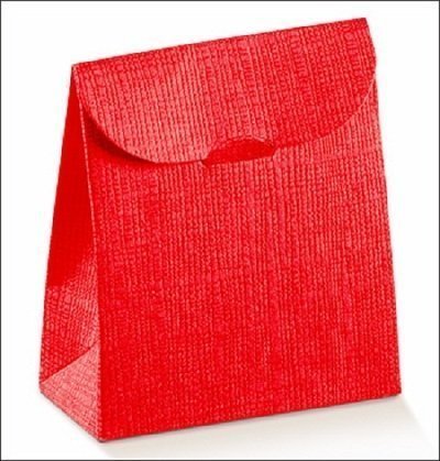 Caja de regalo con solapa, rojo 17×23.5×7 C/10 uds