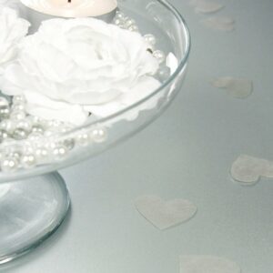 Confeti corazón blanco C/100 uds.