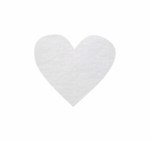 Confeti corazón blanco C/100 uds.