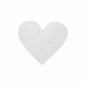 Confeti corazón blanco C/100 uds.