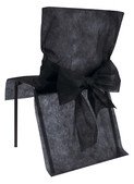 10 Fundas negras para silla de eventos.