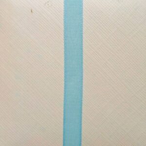 Cinta de regalo en algodón color azul bebé. 25 mm x 20 m