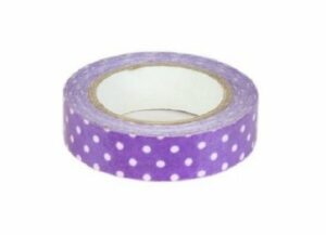 Fabric tape / tela adhesiva. Lola morado. 15mmx4.5m