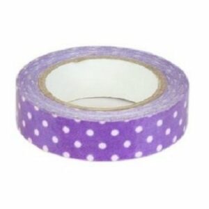 Fabric tape / tela adhesiva. Lola morado. 15mmx4.5m
