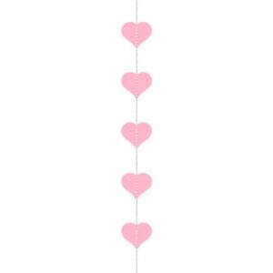 Guirnalda corazones rosa.