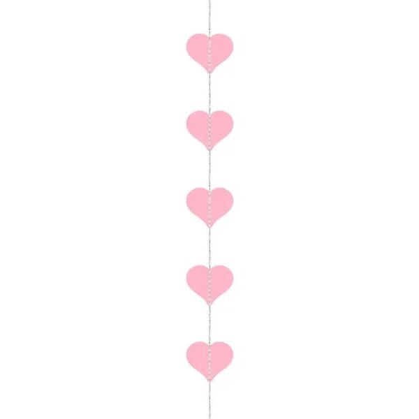 Guirnalda corazones rosa.