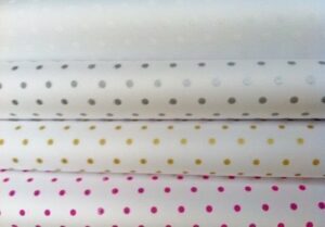 40 Hojas de papel de seda lunares. Varios colores