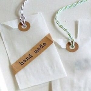24 Etiquetas adhesivas, hand made.