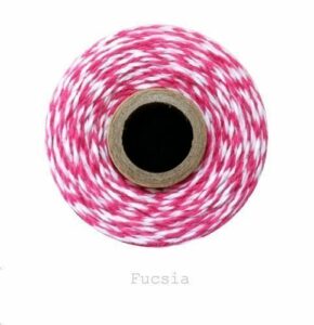 Baker twine fucsia, GRUESO. 100 m.