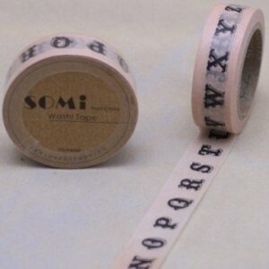 washi tape Letters. 15 mm x 10 m.