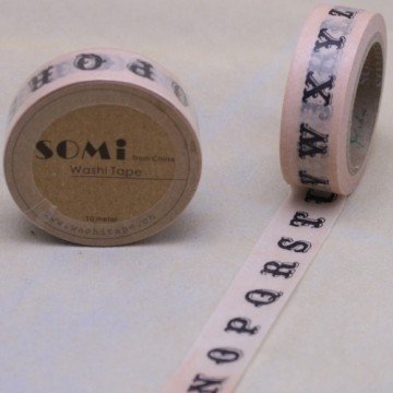 washi tape Letters. 15 mm x 10 m.